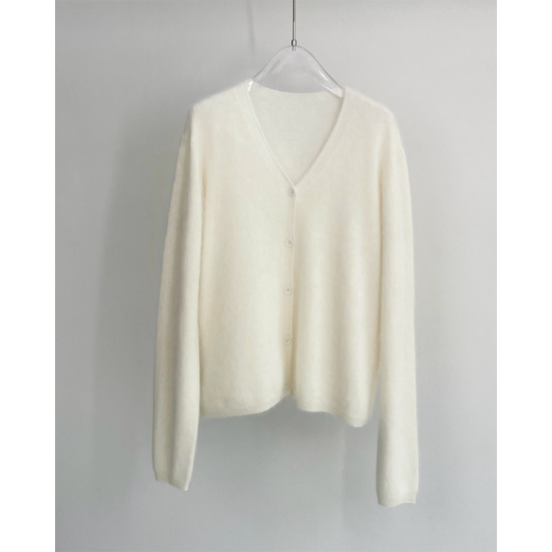 【康南心】多巴胺羊毛V领纯色韩系ins百搭针织衫羊毛衫YF1023   