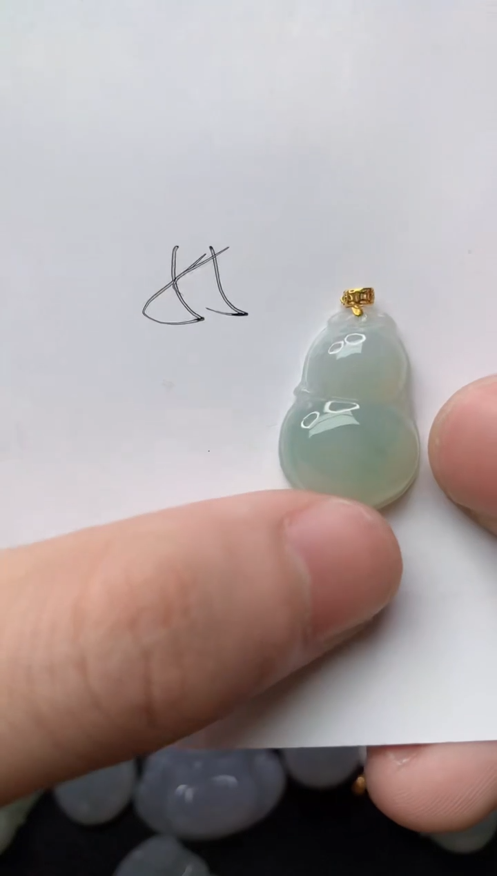 【闪购商品】翡翠颈饰18K金镶嵌88..........
