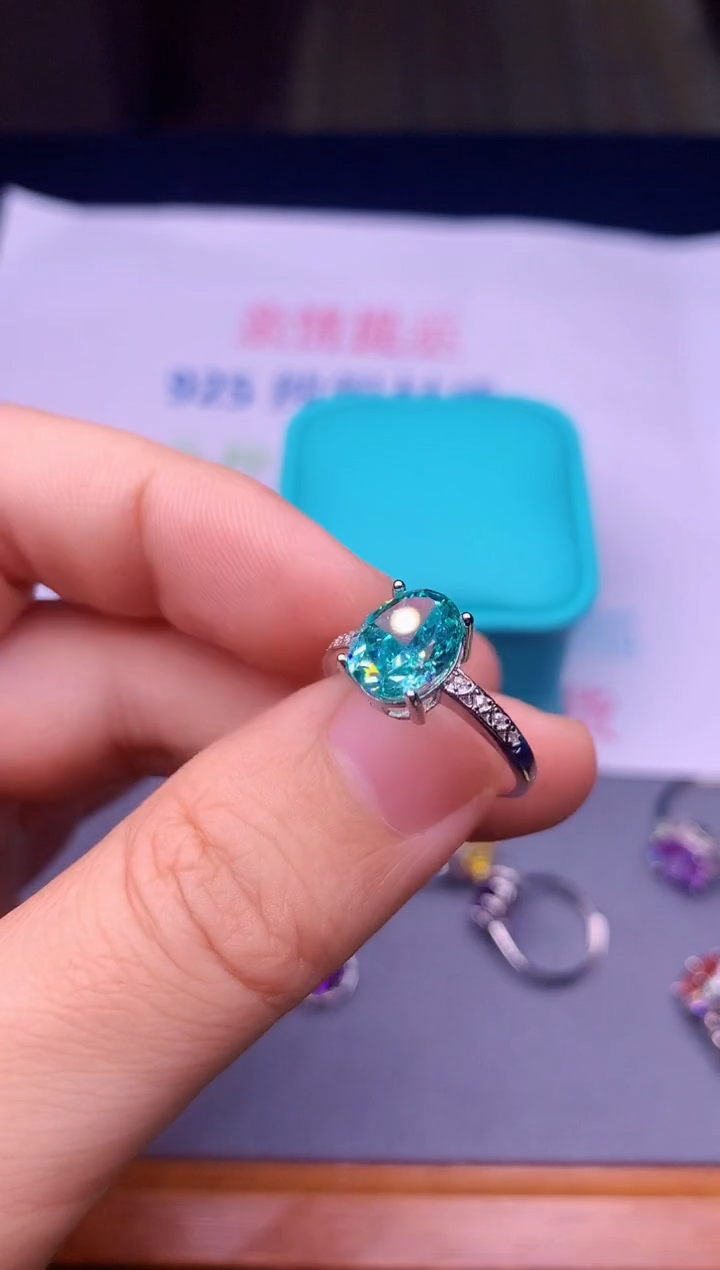 【闪购商品】碧玺戒指银S925镶嵌............