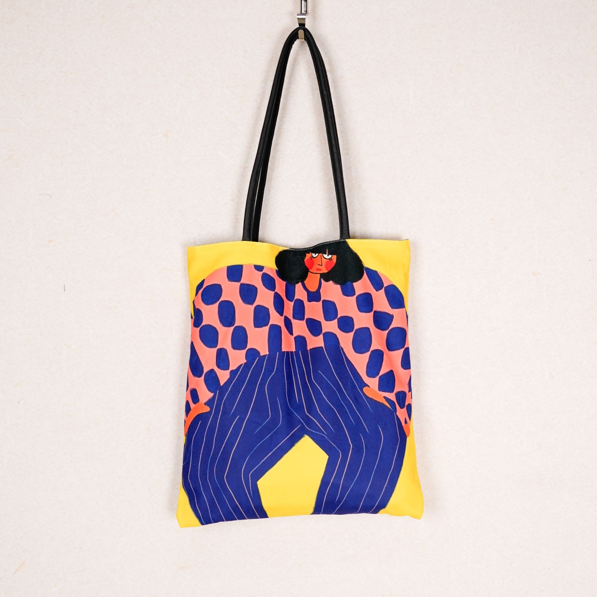 无则艺【细带单肩包】仿驼绒原创小众学生潮流单肩环保按扣款圆波妞