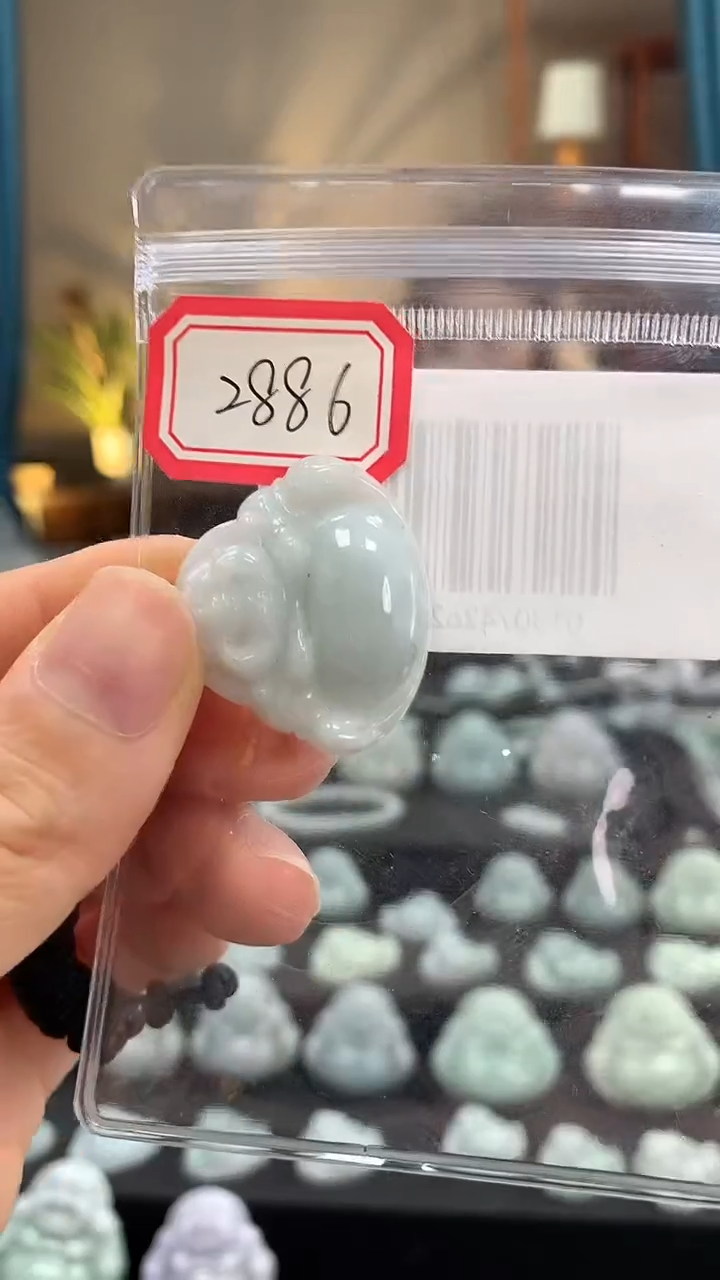 颈饰未镶嵌翡翠佛公2886