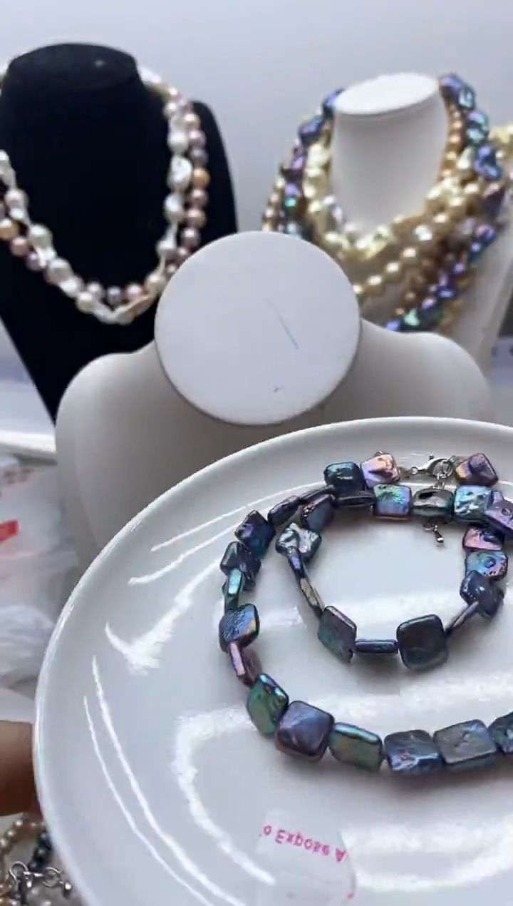 【闪购商品】淡水珍珠颈饰钛钢195