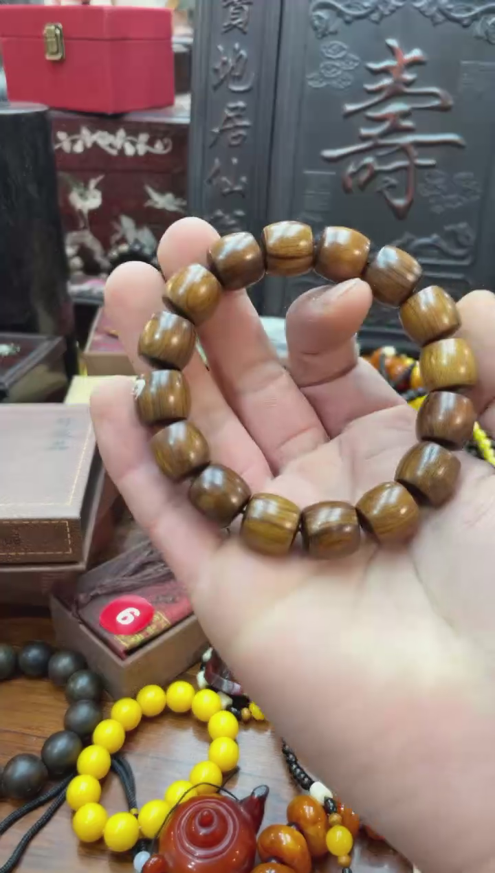【闪购商品】木花梨木桶珠手串啊啊啊