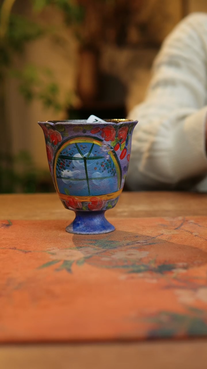 【闪购商品】瓷片1962景德镇手工手绘釉下彩高温瓷