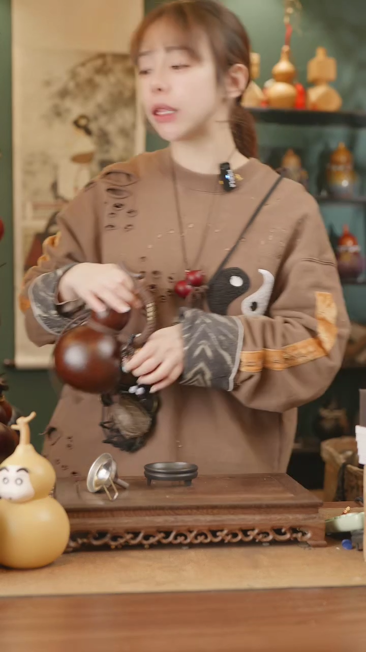 【闪购商品】76号精品天然大漆工艺防渗内胆酒葫芦~