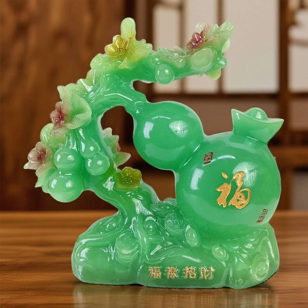 【福禄招财】客厅玄关酒店电视柜书房博古架鞋柜送人送礼精品摆件