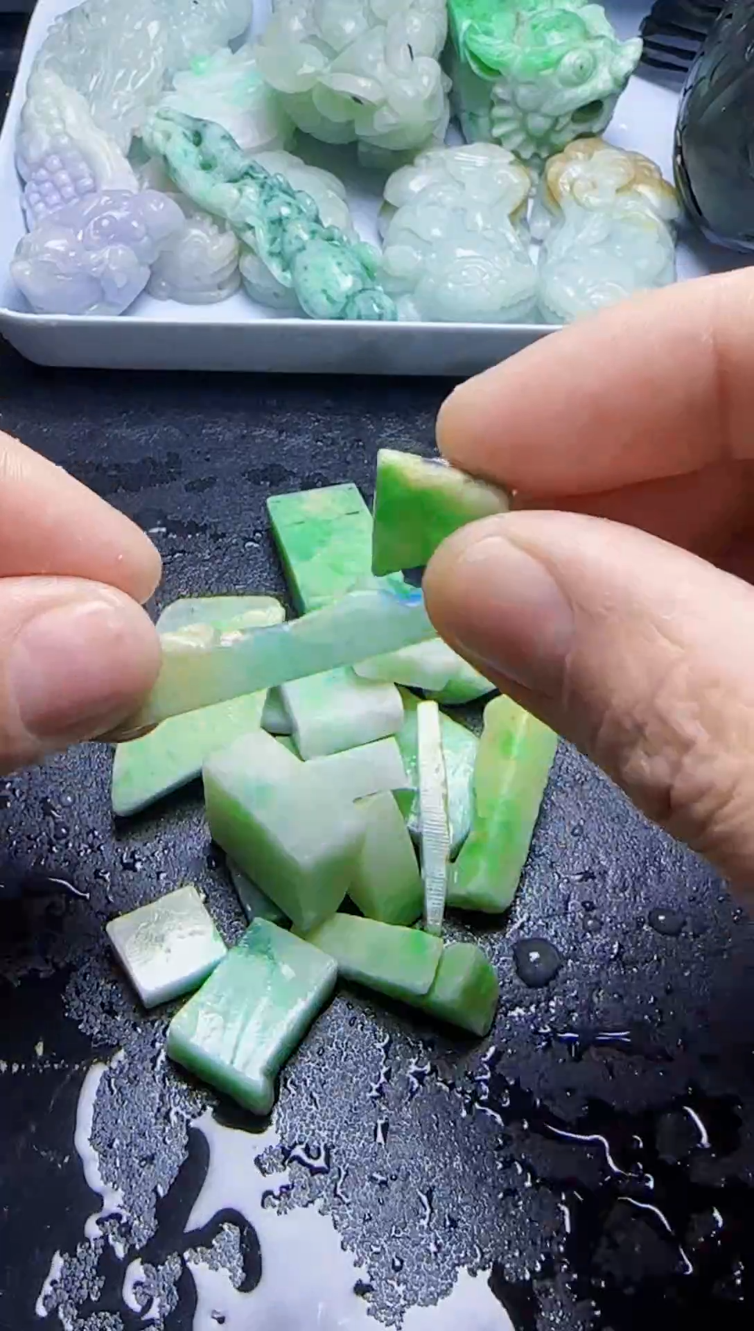 未镶嵌挂件翡翠045