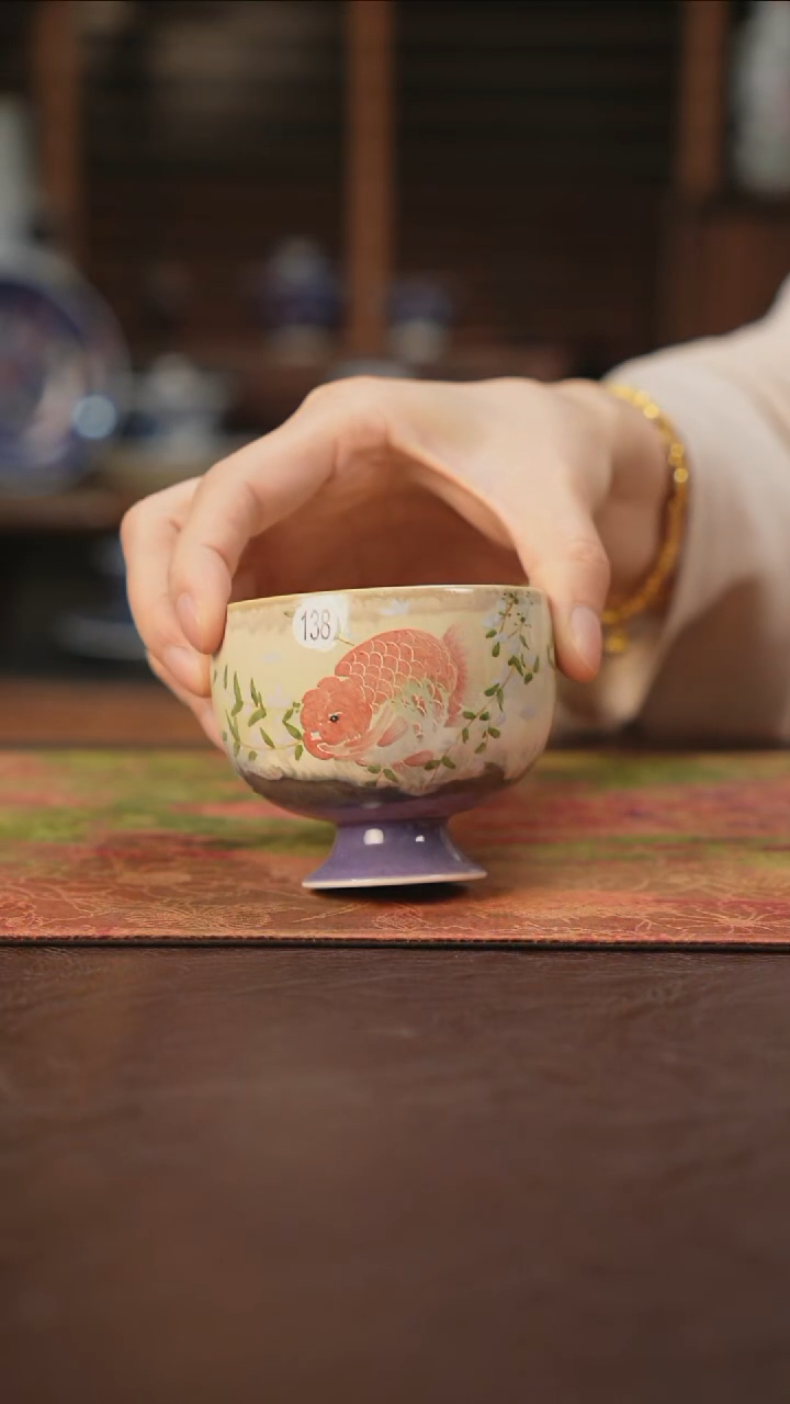 杯景德镇陶瓷杯碗柴烧多人