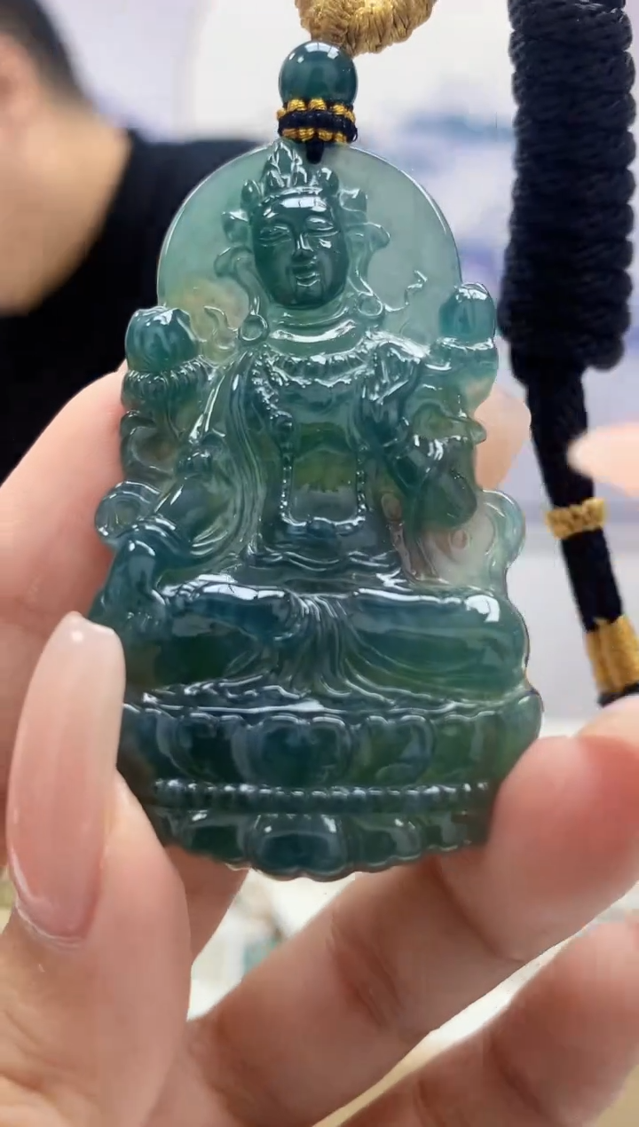定制翡翠未镶嵌4898kk-毛货挂件76