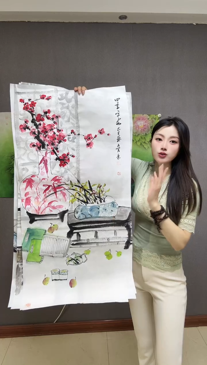 国画下播福利国画手绘国画