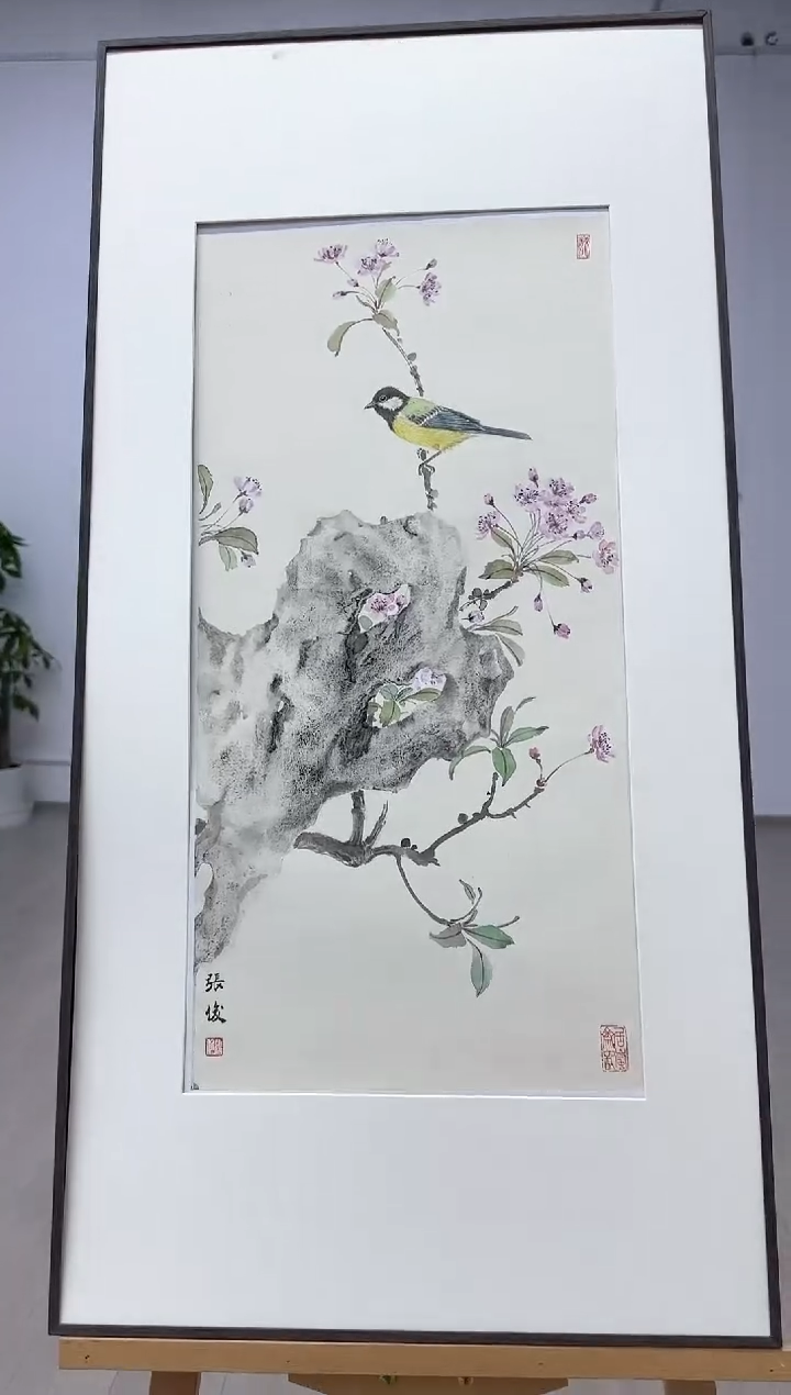 【闪购商品】折扇1fan曾学生工笔画大家张俊教授