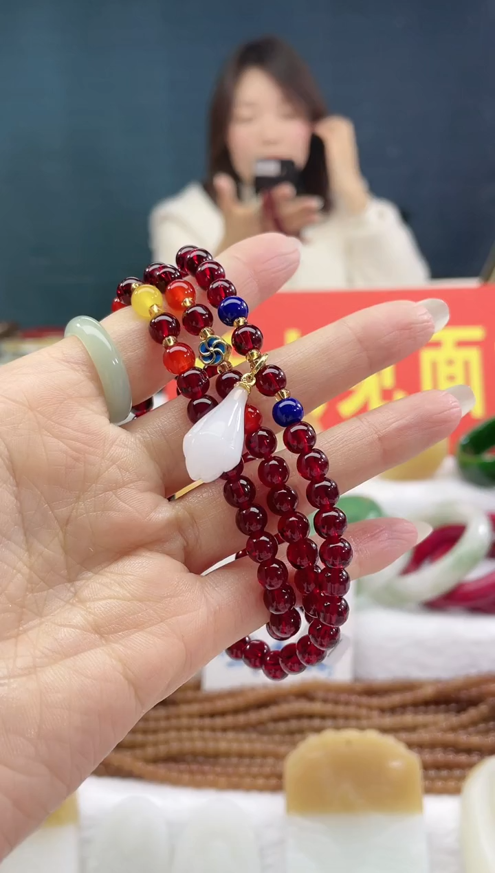 【闪购商品】石英质玉颈饰合金8