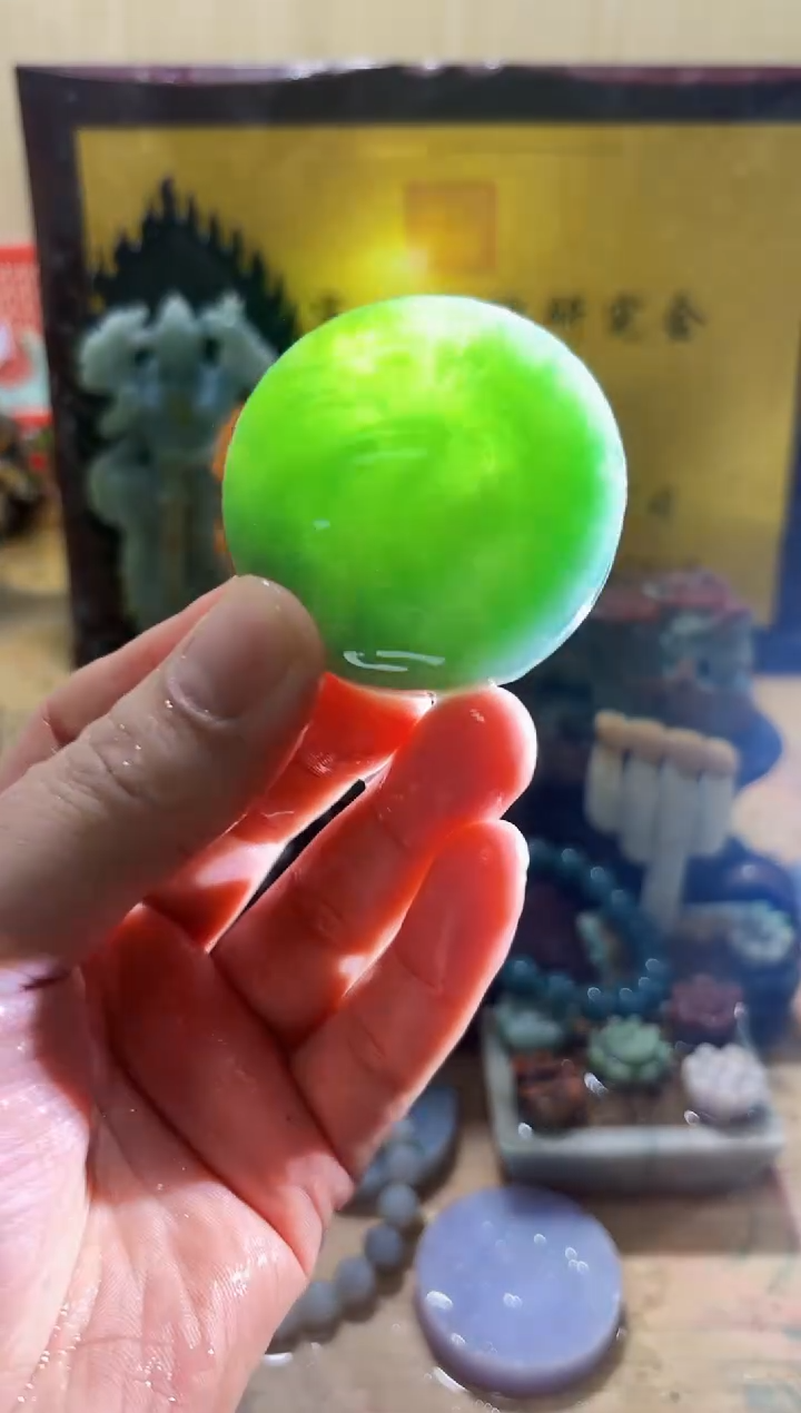 未镶嵌挂件翡翠A货常星7961