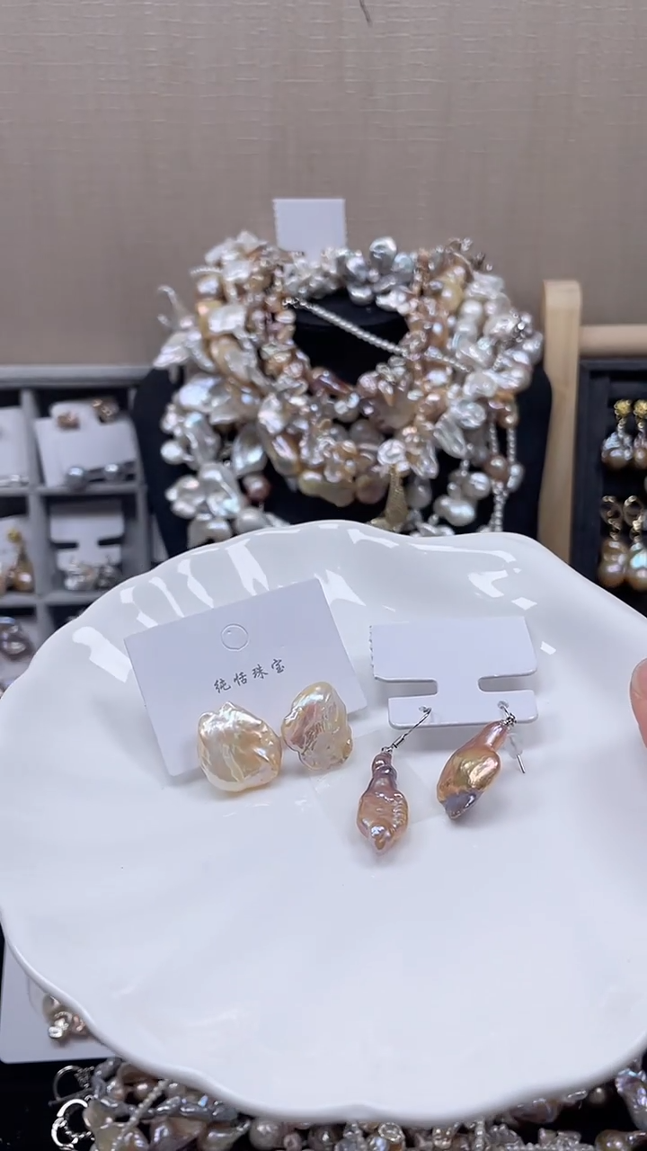 未镶嵌套装淡水珍珠【纯恬饰品】