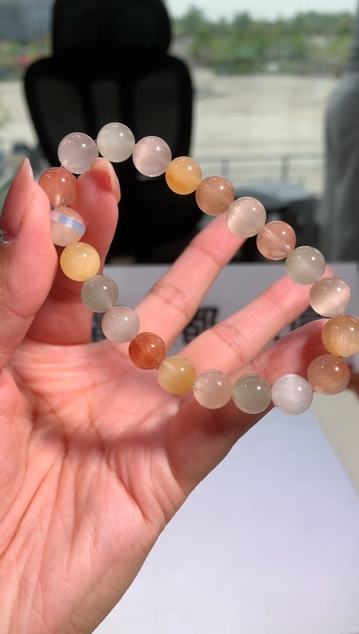手链未镶嵌水晶8.8-9mm彩兔毛手链