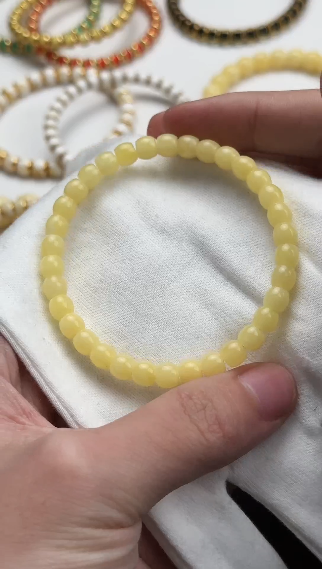 【闪购商品】蜜蜡裸石未镶嵌QM-纯蜡手串6.0mm