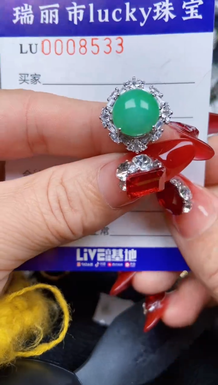 【闪购商品】翡翠颈饰银S925镶嵌8533