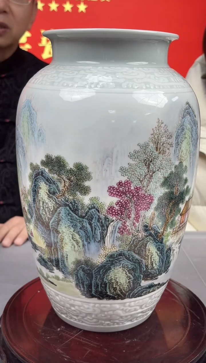 摆件瓷瓷立方-12.6官窑瓷画院-42