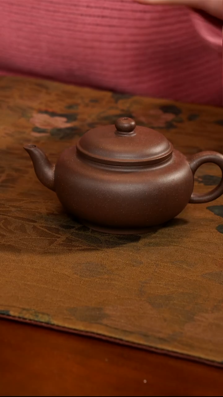茶壶紫砂紫泥光素壶
