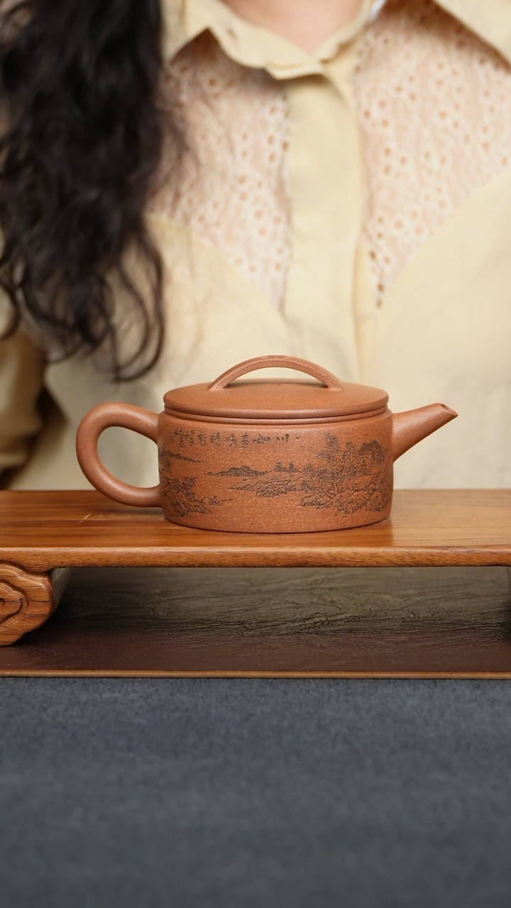 茶壶段泥安****剑汉瓦黄老师原矿零添加段泥全手工制作200毫升