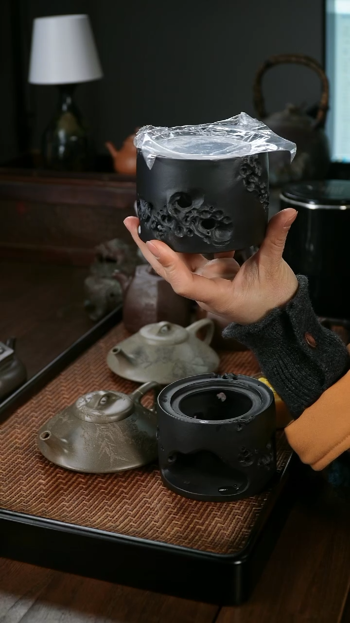 茶壶紫砂温茶器紫砂太湖石