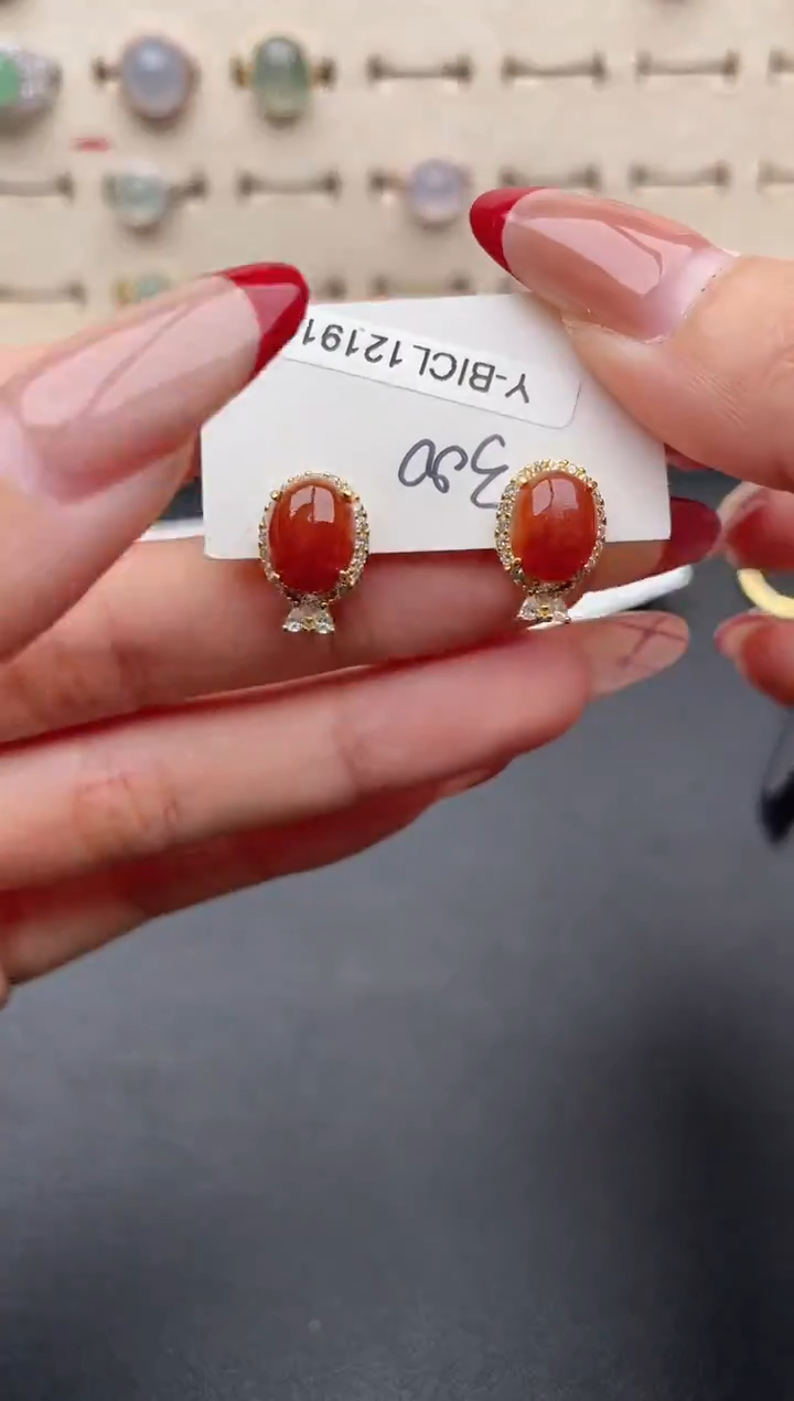 【闪购商品】翡翠戒指银S925镶嵌一物一证一礼盒