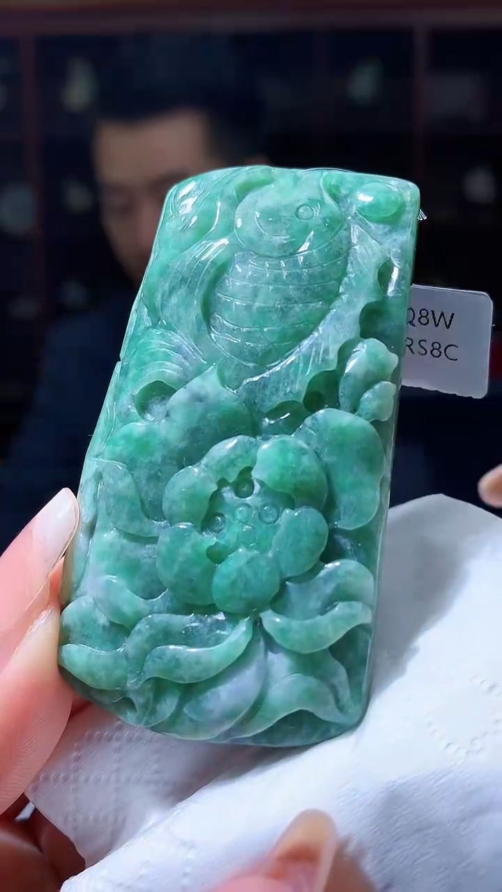 【闪购商品】定制翡翠未镶嵌1088xx-毛货挂件17