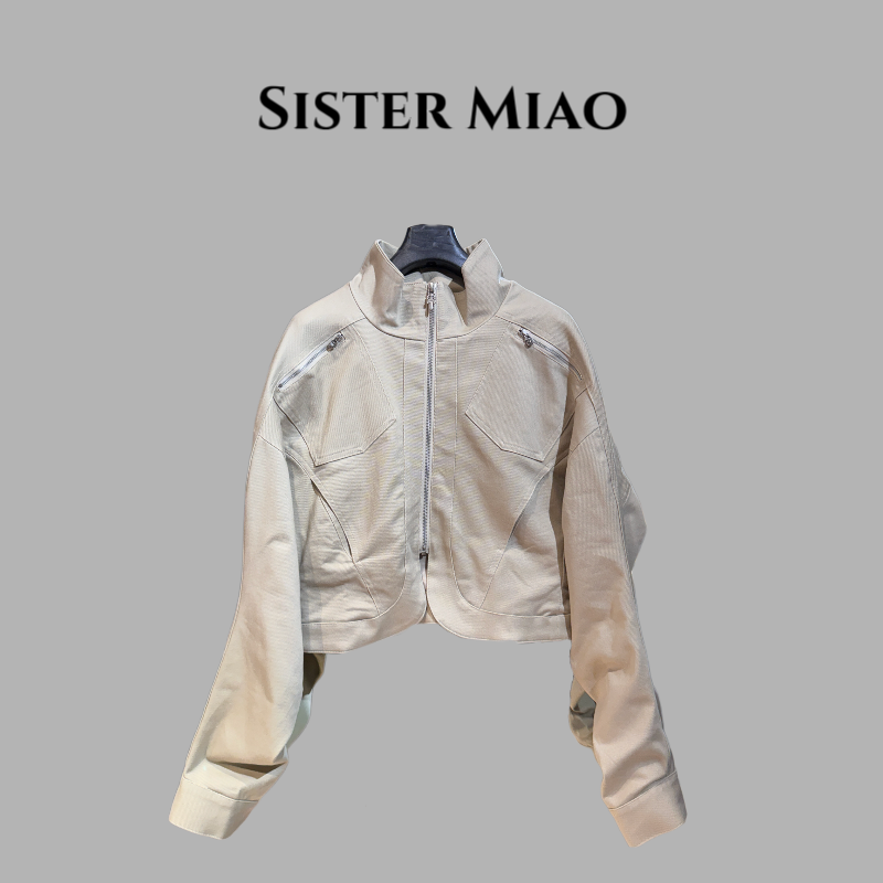 SISTER MIAO•立领短款工装外套