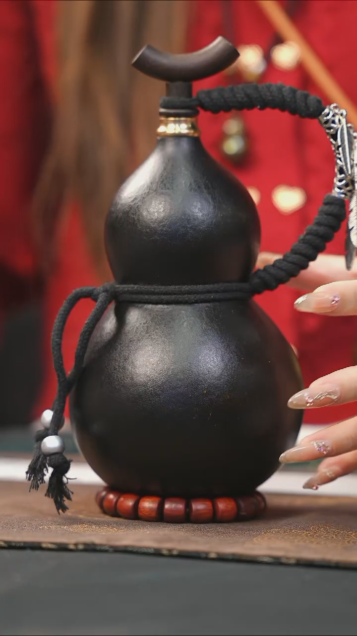 【闪购商品】WH220大漆酒葫芦不包手串及旋转底座