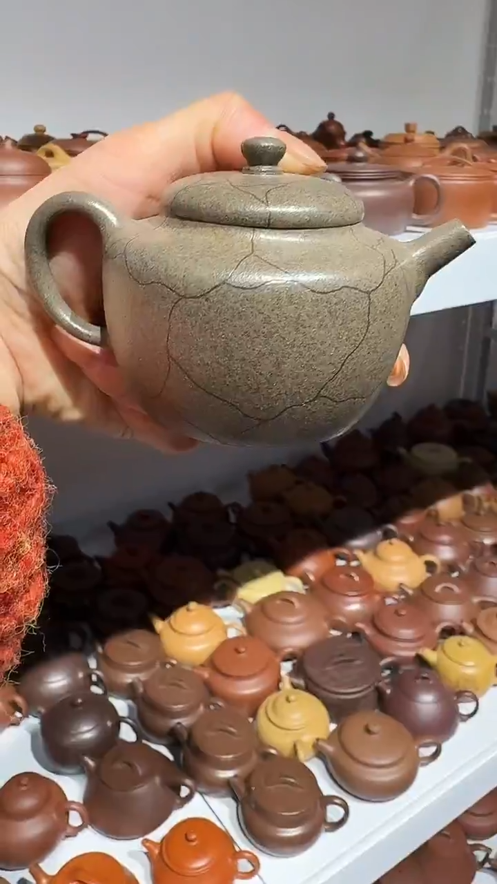 茶壶紫砂青段泥特高温冰裂纹