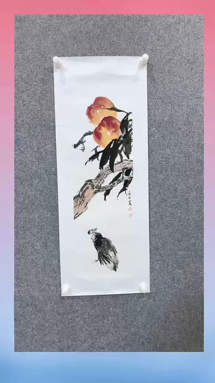 【闪购商品】国画张老师 写意花鸟1.2平hi