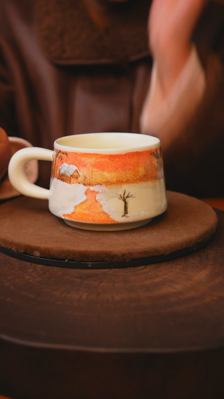 【闪购商品】瓷片景德镇手绘瓷器高温釉下彩---