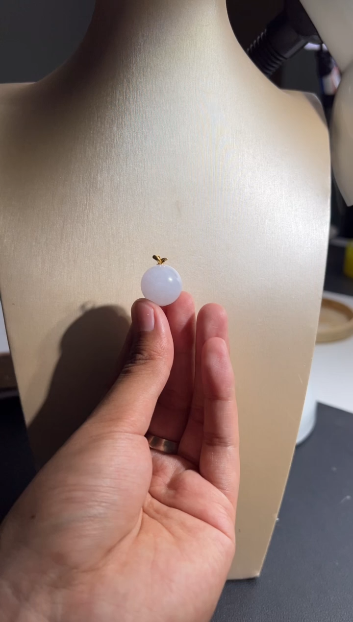 【闪购商品】定制翡翠18K金镶嵌天然缅甸A货翡翠