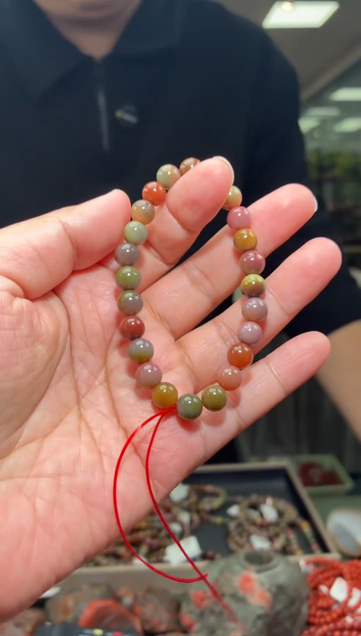 未镶嵌手串玛瑙/玉髓兰*…单圈手串一条约7mm多样性发货