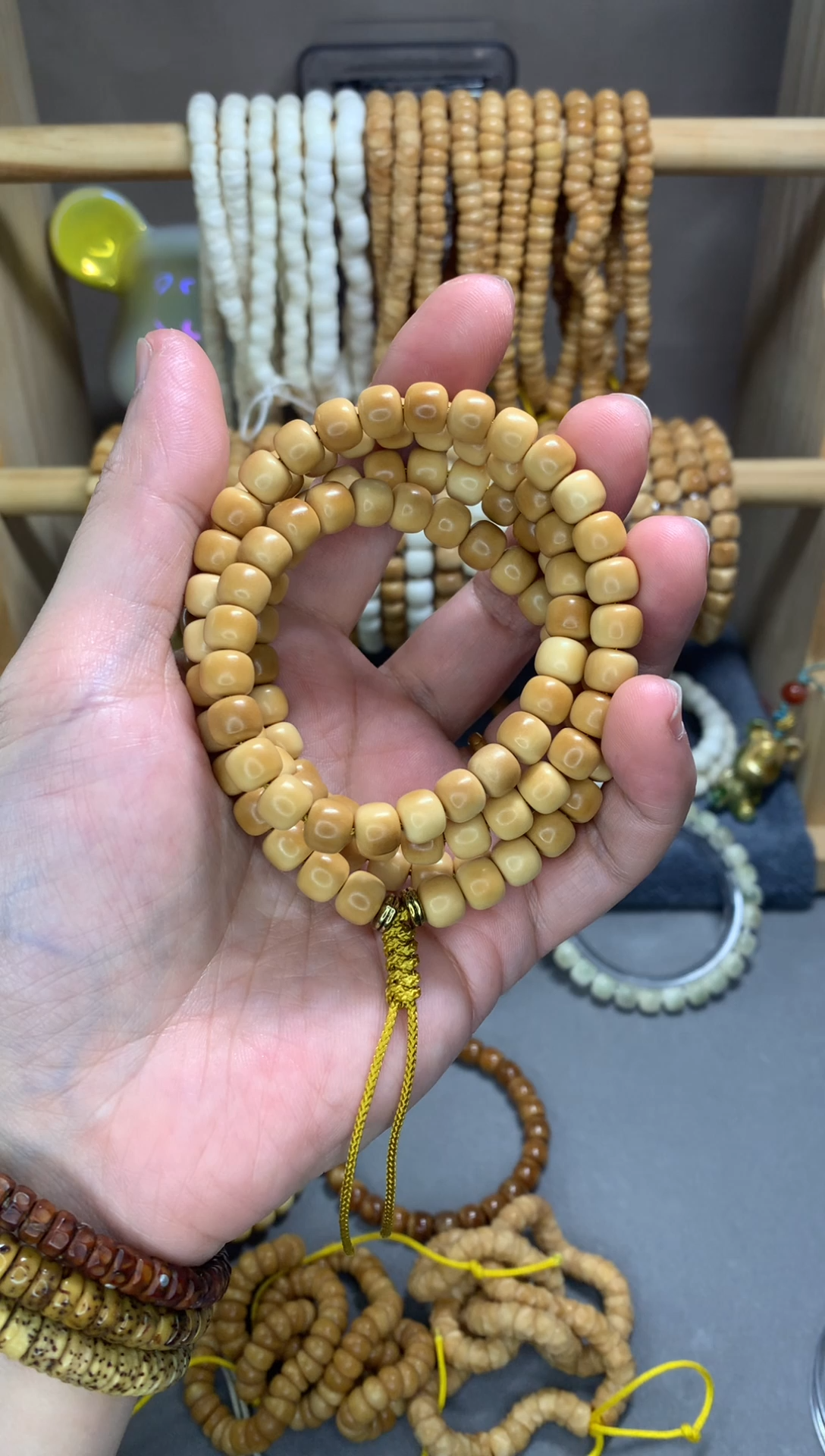 【闪购商品】白玉菩提吊坠白玉老料87老型108脖挂