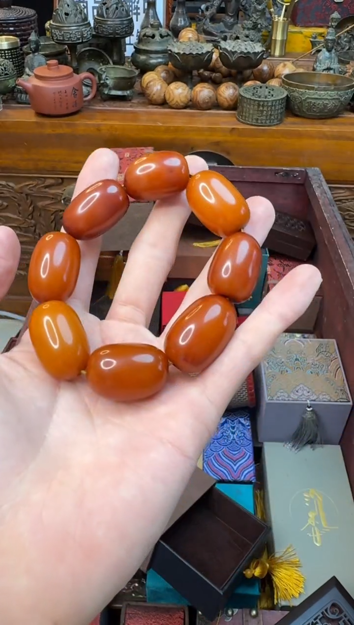 未镶嵌蜜蜡手串——————————————1