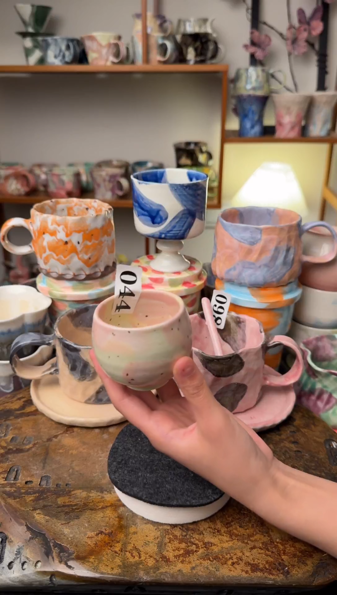 杯子094景德镇颜色釉杯杯(微瑕)