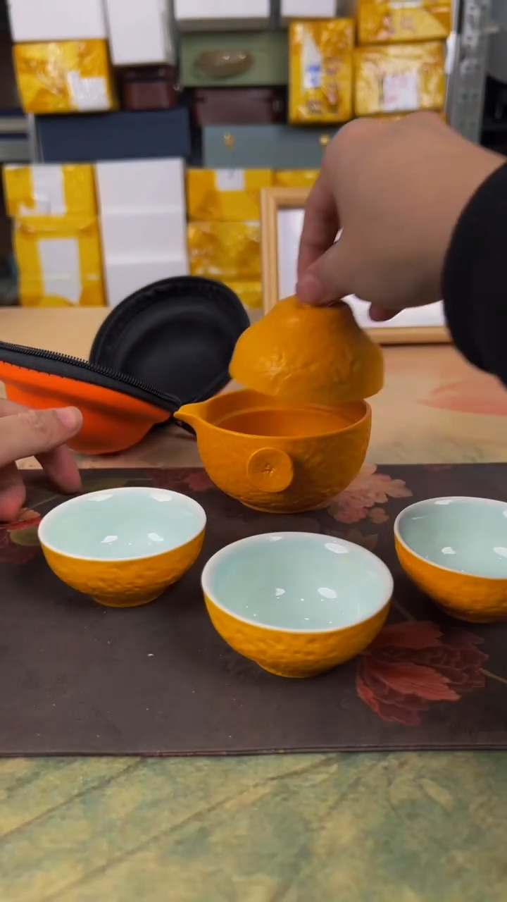 【闪购商品】陶瓷陶瓷旅行茶器套装