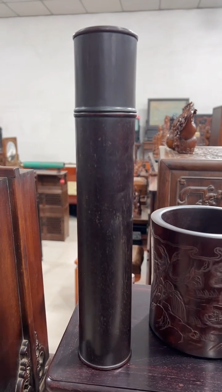 紫檀木大号香筒1