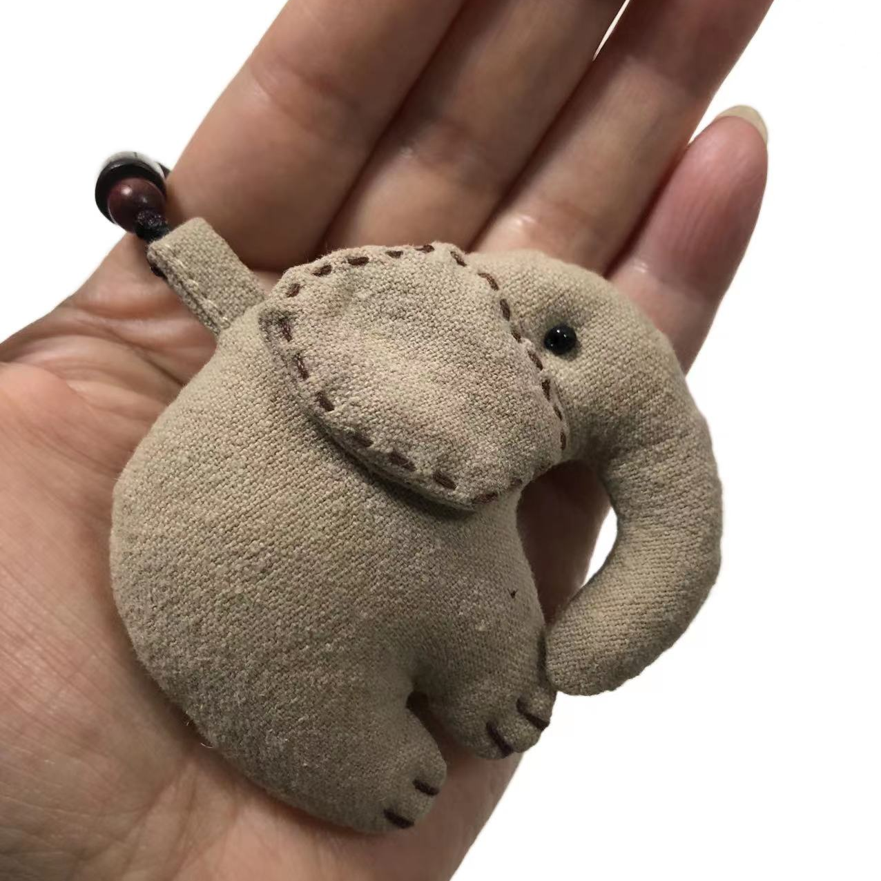 非金属布艺项链 动物小象项链 手作布艺  挂件包挂挂饰 可爱百搭