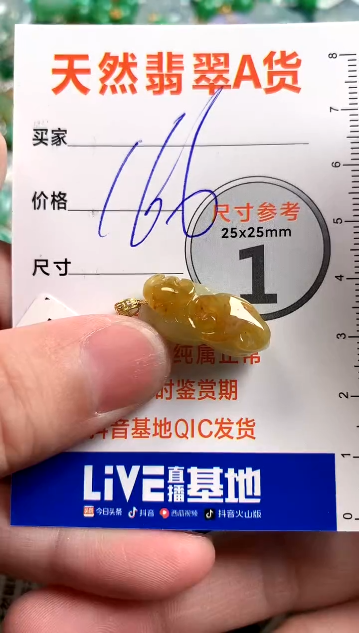 【闪购商品】翡翠颈饰18K金镶嵌0564514551