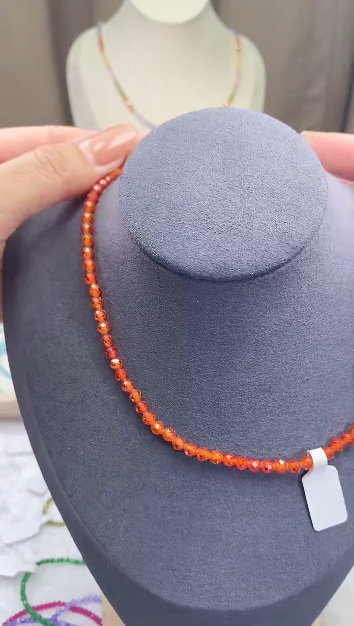 【闪购商品】石榴石（芬达石）项链14K金镶嵌诗颜甄选珠宝SYZB75