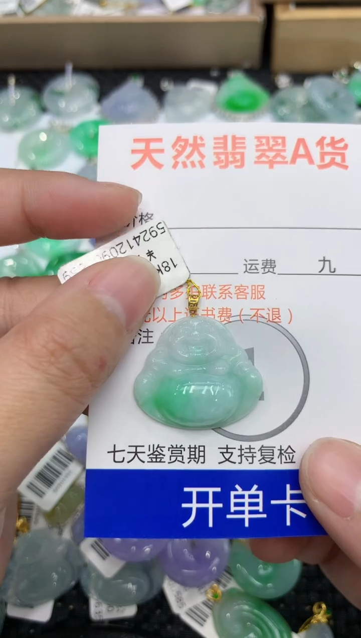 【闪购商品】翡翠颈饰18K金镶嵌111111111111