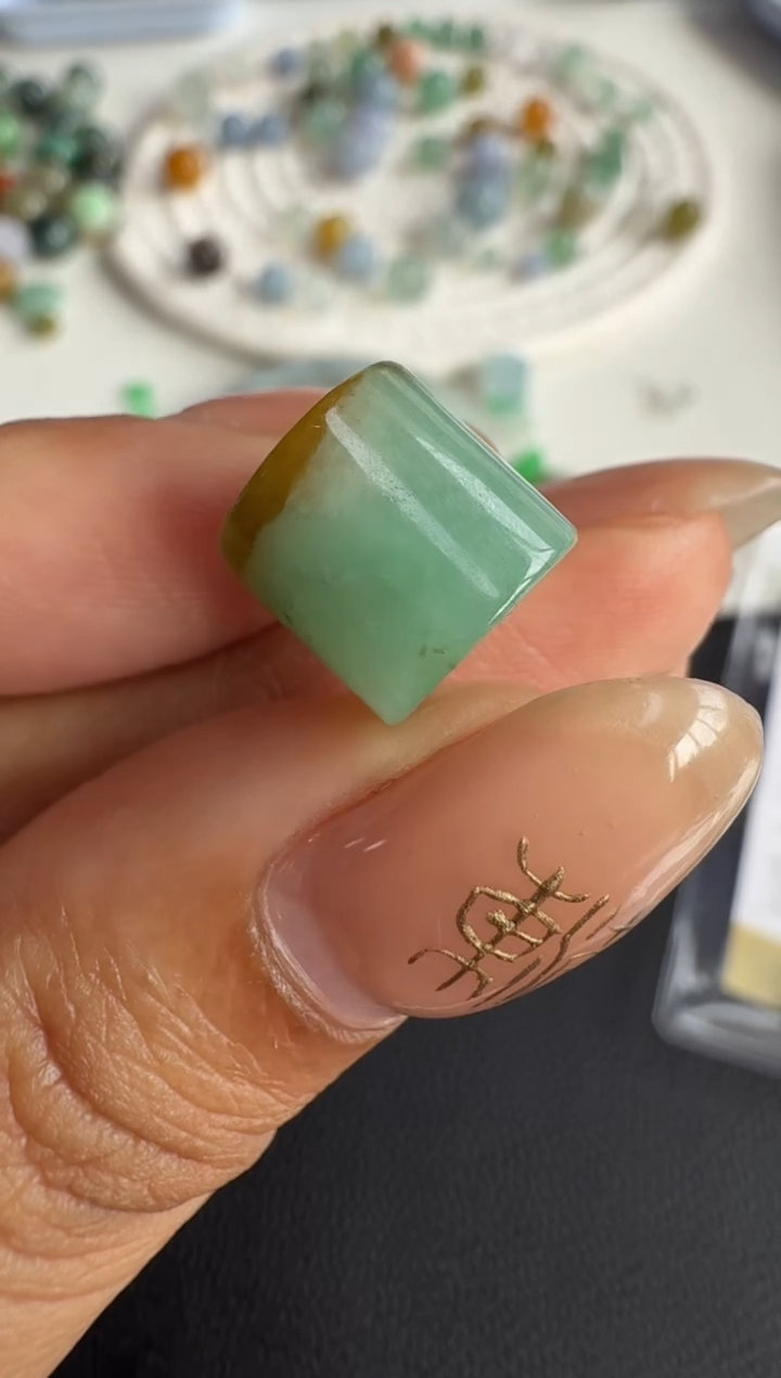 未镶嵌定制翡翠平**乐9*7/10*2 纹裂福利品