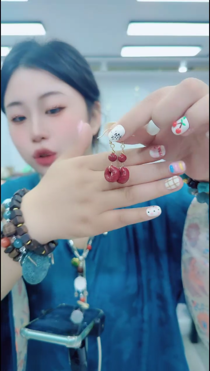 玛瑙/玉髓颈饰合金0430耳坠