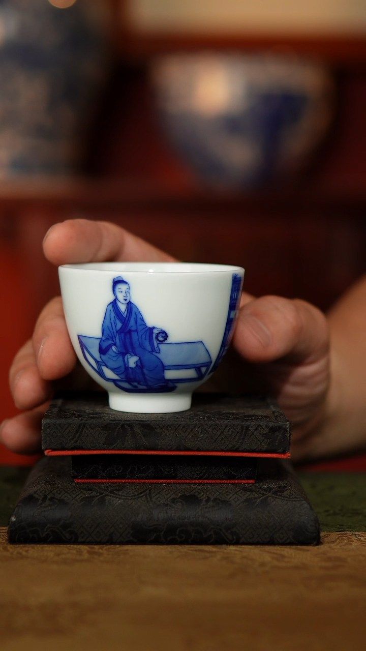 原矿手工文人明式家具杯