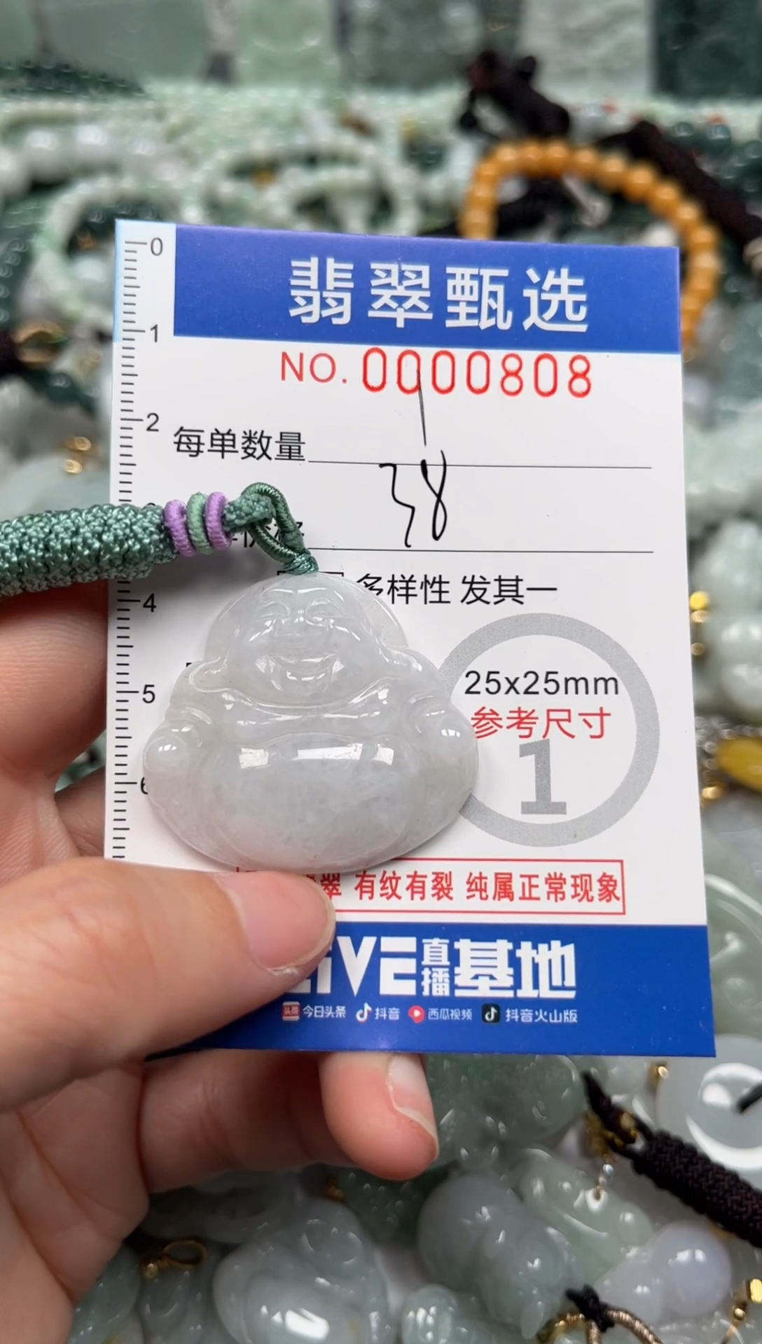 【闪购商品】翡翠颈饰未镶嵌00..0808