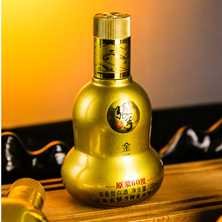 张弓【新人专属】金葫芦 100ml单瓶 固态纯粮食浓香型白酒60度100