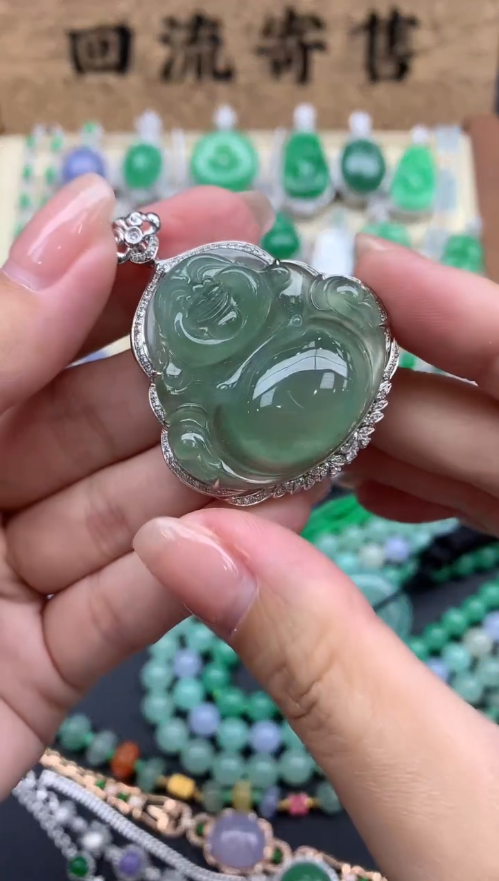 【闪购商品】翡翠颈饰18K金镶嵌571-中国好珍宝