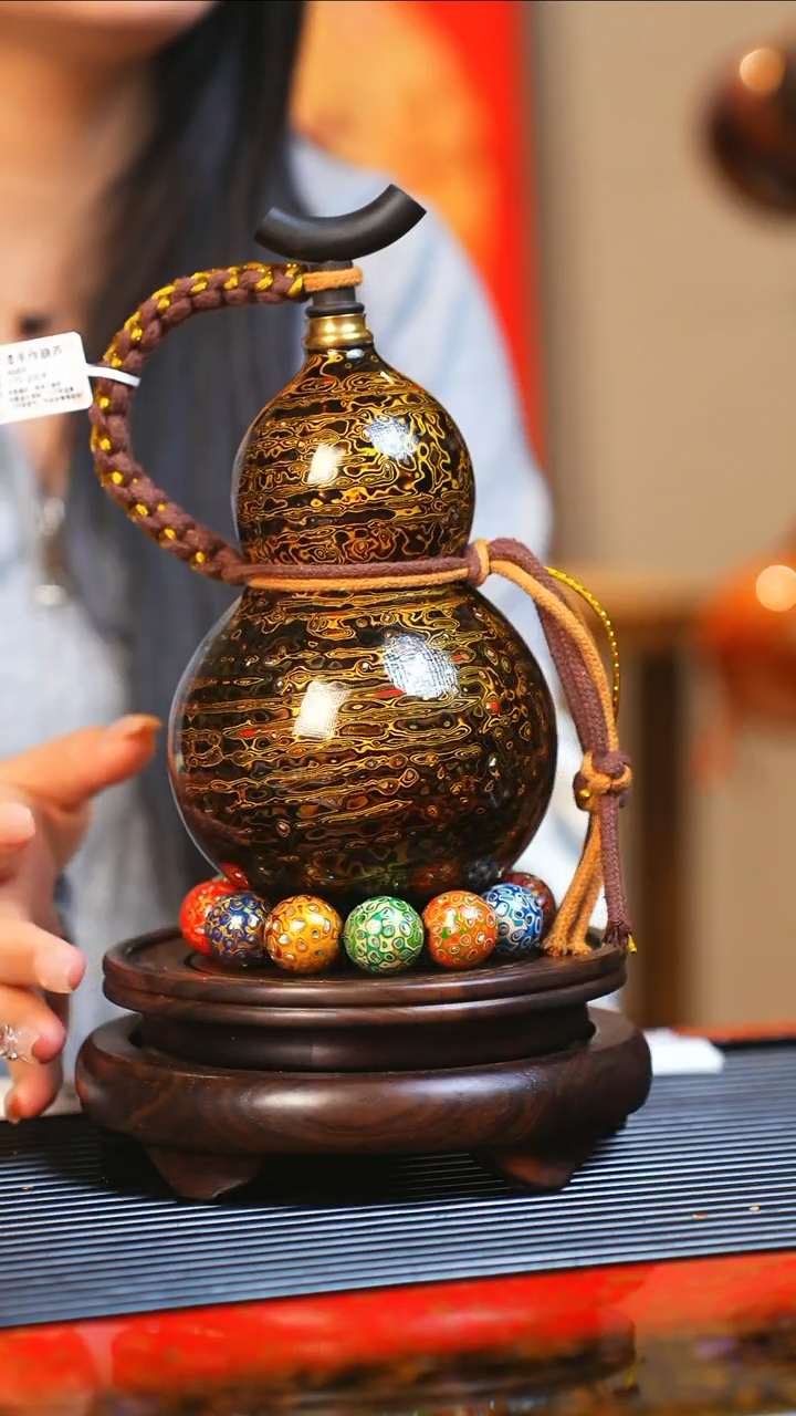【闪购商品】JY107大师姐臻选非遗大漆酒葫芦